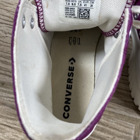 Converse Run Star Hike High Top Sneakers - Purple - Men’s 7.5 / Women’s 9.5 - Picture 10 of 16